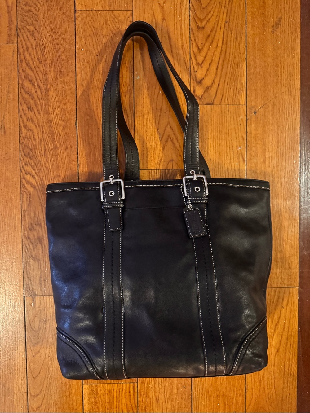 Vintage Coach Hampton tote bag 12607 black